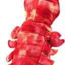 Mogoko Dog Cat Lobster Costume, Pet Halloween Cosplay Dress, Puppy Red Hoodie Warm Outfits Clothes(M Size) (13.3"Neck Girth, 15.3"Chest)