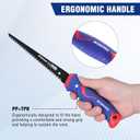 WORKPRO Drywall Saw, 6-inch Jab/Keyhole/Wallboard/Sheetrock Cutting Tool with Ergonomic Handle, Triple Ground Teeth, Faster Cutting Drywall Cutter with 8-TPI Bi-metal Blade (Blue)