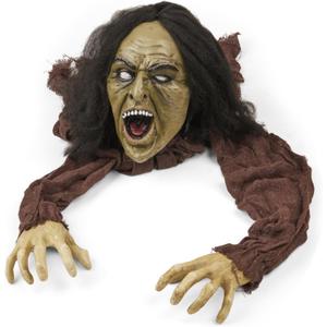 PREXTEX Crawling Zombie Halloween Decoration - Zombies Coming Out of Ground Prop - Creepy Outdoor Zombie Yard Decorations for Haunted Houses, Graveyards, and Halloween Parties