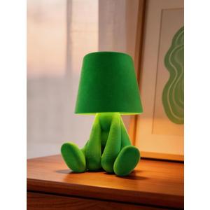 Modern Table Lamp for Youth: Rechargeable Cute Light for Kids Child Teen - Gift for Birthday Christmas Halloween Easter (Green)
