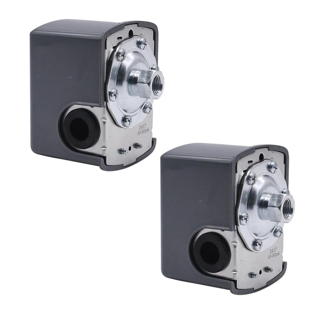 2PACK Pressure Control Switch Fit for Well Water Pump 30-50PSI, 1/4" Female NPT, FSG2