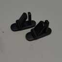 Door Lever Lock (2 Pack) Prevents Toddlers from Opening Doors. 3.25" L * 1.5" W * 4.5" H Easy One Hand Operation for Adults. Durable ABS with 3M Adhesive Backing. Simple Install, Black 2 pk