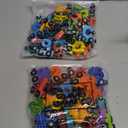 2 Sets/55 Pcs Magnetic Alphabet Number Train Set Montessori Toys for Toddlers Wooden Alphabet Number Preschool Learning Activities Educational Sensory Easter Basket Stuffers Birthday Gifts