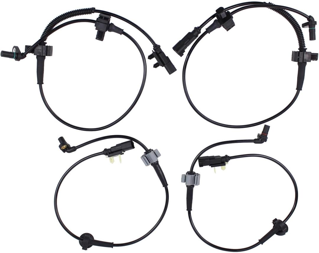 Front and Rear Driver and Passenger Side ABS Sensor for Chevy Silverado 1500 2014-18, Tahoe 2015-17, GMC Sierra 1500 2014-18, Yukon 2015-17