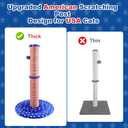 34.3" Tall Cat Scratching Post Clearance,Heavy Duty Sisal Scratch Post for Indoor Large Cats,Cute Cat Tree Tower with Interactive Hanging Ball