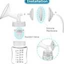 Pump Parts for Spectra and Motif Luna, Replace backflow Protector Membrane Duckbill Valve Tube for Spectra S1 S2 9 Plus SG Pumps Not Original Accessories.