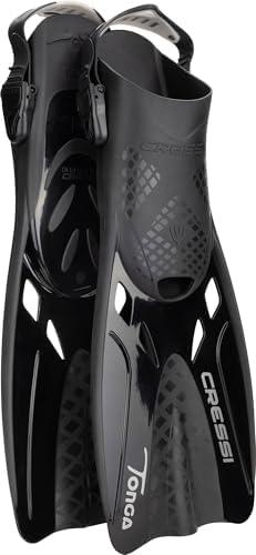 Cressi Adult Adjustable Snorkeling Fins with Ultra Resistant Buckles, Very Light, Ideal for Traveling - Tonga: Designed in Italy, Pink
