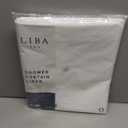 LiBa Waterproof Plastic Shower Curtain - Bathroom Shower Curtain Premium PEVA Non-Toxic with Rust Proof Grommets White 8G Heavy Duty Bathroom Accessories 72x72 - White