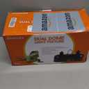 DXOPHIEX 15 inch Dual Reptile Light Fixture, Max 150W Dual Reptile Heat Lamp Fixture with 100W UVA UVB Sun Light & Ceramic Heat Emitter,Double Dome Lamp for Terrarium and Tortoise Habitat