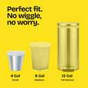 4 x Glad Small Drawstring Trash Bags with Clorox, 4 Gal, Lemon Fresh Bleach, 34 Ct (Package May Vary)