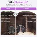 Eawwii Brown with Caramel Highlights Short Wavy Wig for Women Lace Hairline Bob Style Synthetic Heat Resistant - Natural Appearance for Everyday Hairstyle 14 Inch