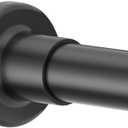 Shower Curtain Rod Adjustable 32"-55", Tension Shower Curtain Rod No Drilling Stainless Steel Rust Proof for RV Bathroom Shower Stall Apartment, Black