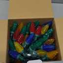 Dazzle Bright C9 Christmas String Lights, 100 LED 66 FT Waterproof Connectable Green Wire Fairy Lights, Christmas Lights for Indoor Outdoor Home Yard Xmas Tree House Decorations (Multi-Colored)