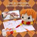 Crochet Kit for Beginners Adults -Animals Start Crotcheting - Perfect Amigurumi Knitting Learn to Kit for Adult with Stitch by Stitch Video Tutorials,Holiday Christmas Gift.