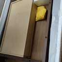 Solid Wood Computer Desk with Drawers, Modern Writing Desk for Home Office, Mid Century Modern Desk, Oak Study Table, 35.4x19.9x29.5 inches (Single Drawer), Walnut