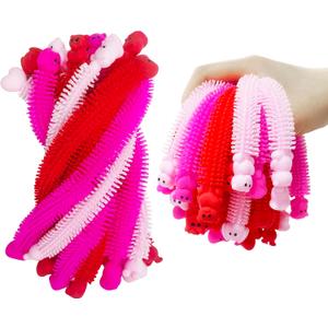 36 Pack Valentines Day Gifts Stretchy Strings Sensory Autism Toys Stretchy Fidget Toys Great for Kids Girls Boys Valentines Treat Bags Stress Relief Party Favors Gifts (Valentine's)