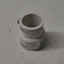Fernco 1056-215 Reducing 2-in. x 1-1/2-in. Flexible PVC Pipe Coupling for Cast Iron and Plastic Plumbing Connections in White