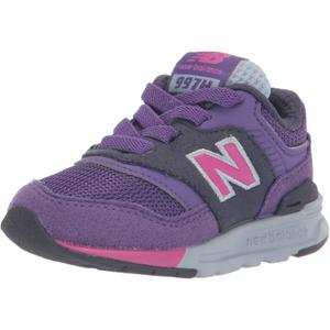 New Balance Boys' 997h Bungee Lace Sneakers (2 Infant, Interstellar/Magenta Pop)