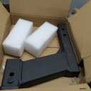 TOPTOW Trailer Hitch Extender Adapter with 10-inch Riser/Drop, 2" Receiver, 2-inch Solid Shank, 10000lbs Capacity