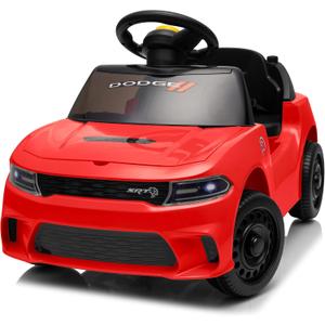 Licensed Dodge Electric Ride on Car for Toddlers Aged 1-3 w/Music & Horn, 30.71 inches x 16.54 inches x 17.32 inches