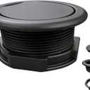 Patio Table Umbrella Hole Ring Plug Cap Set for 2.3" to 2.5" Large Table Holes, Parasol Table Hole Cover Insert Perfect for Outdoor Patio Cast Aluminum Metal Slat Dining Tables Black (1 Pack)