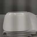 DOWAN 10.6" Square Dinner Plates Set of 6 - White Ceramic Plates for Dinner, Salad, Appetizer & Dessert, Microwave, Oven, Dishwasher Safe - Perfect for Party, Wedding, Birthday, Mother's Day Gifts