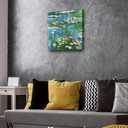 DECORARTS Claude Monet Canvas Wall Art, Water Lily Pond 1914, 16x16