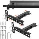 2 Pack Adjustable Headboard Brackets, Universal Headboard Brackets for Metal Bed Frame Adjustable Headboard Attachment Kit with Footboard Extension Fit Twin Full Queen King