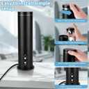 Waterless Essential Oil Diffuser for Large Room, 1000 Sq Ft Coverage with Bluetooth App & Remote Control, Cold Air Aromatherapy Machine for Home Office, Quiet Operation, Black