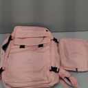 Maelstrom Travel Backpack for Women Men, 2 in 1 Crossbody Bag Laptop Backpack Fits 15.6-17.3 Inch Laptop, 26L Work/Nurse/Teacher Bag, Carry On Backpack with Shoe Compartment, Pink