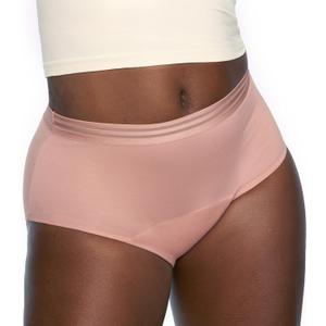 Poise Washable Adult Incontinence Underwear for Women, Reusable, Light Absorbency, 1X, High Waist, Pink, 1 Count