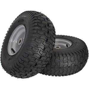 MARASTAR 21436-2PK 15x6.00-6" Front Tire Assembly Replacement for Husqvarna Riding Mowers