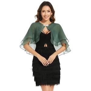 Women's Sheer Tencel Shawls and Wraps for Evening Dresses Soft Wedding Cape Lightweight Bridesmaid Scarves Cover Up, Size S