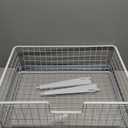 Rubbermaid Configurations Sliding Basket for Closet Drawer Organization, White, Sturdy Slide Out Basket for Home/Laundry/Bathroom/Mudroom/Pantry/Linen Closet