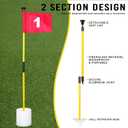 BIRDIEBLAST 2 or 4 Set 3Ft Golf Flagstick Mini Putting Green Pin Flag for Yard, with Hole Cup Set, Double-Side Numbered Golf Flags for Portable Practice