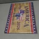 50Pcs Patriotic Paper Placemats Disposable 11x16 Inch, American Flag Red White Blue Star Striped Vintage Table Mats for 4th of July Memorial Day America 250th Birthday Party Decor
