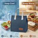 25 Pack Insulated Lunch Bags Bulk Set, Reusable Large Lunch Tote with Handles, Multi-Color Portable Food Carrier for Office, Work, Picnic, Travel & Delivery Use