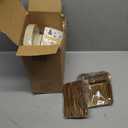 Sinmoe 400 Pcs Winter Dinnerware Set Disposable Winter Plates and Napkins Set Serve 50 Christmas Paper Dinner Plates Napkins Cup Christmas Party Supplies for Holiday (Gold, Trees)