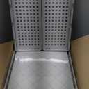 Pack of 5 Stackable Closet Storage Basket - Stackable Storage Bins, Multifunctional & Foldable Closet Organizer Waterproof, Wardrobe Cupboard Space-Saving Hat Storage Drawer Organizer, White