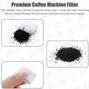 20 Pcs Espresso Machine Filter for Delonghi, Super Strong Adsorption Activated Charcoal Coffee Water Filter Replacement Compatible with Delonghi 7313285779