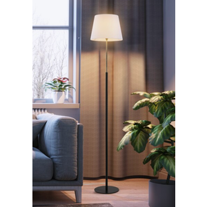 Globe  Floor Lamp with Linen Shade