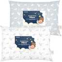 2-Pack Toddler Pillow - Soft Organic Cotton Toddler Pillows for Sleeping - 13X18 Small Pillow for Kids - Kids Pillows for Sleeping - Kids Pillow for Travel, School, Nap, Age 2 to 5 (Dragons)