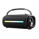 TSHAUBST Portable Bluetooth Speaker with 20W Deep Bass, Waterproof Wireless Outdoor Speaker with Colorful LED Lights, TWS Pairing, Loud Speaker for Party, Beach, Travel & Home (Black)