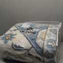 VK VK·LIVING Machine Washable Rug 9'x12' Vintage Design Washable Area Rugs with Non Slip Rugs for Living Room Bedroom Traditional Woven Carpet Stain Resistant Home Decor Boho Rug, Green&Beige