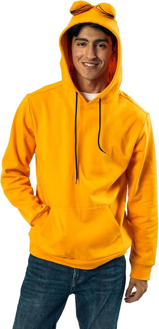 Bioworld Garfield Long Sleeve Men's Orange Cosplay Hoodie (M) Bioworld Garfield Long Sleeve Men's Orange Cosplay Hoodie (M)