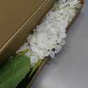Kimura's Cabin 6pcs White Hydrangea Artificial Flowers Silk Fake Hydrangeas Faux Hydrangea Flowers with Stems for Wedding Bouquets Arrangement Home Table Centerpieces Baby Shower Party Decoration