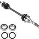 Front Left Right CV Axle Shaft & Wheel Bearing & Seals Kit for Kawasaki Mule 2510/3010/4010 KAF620 KAF950 4x4 Diesel Axle Replacement