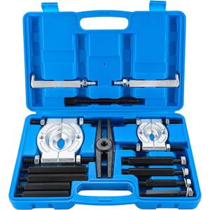 14PCS Bearing Puller Set Bearing Separator 2" and 3" Splitters for Effortless Bearings Removal Kit, Heavy Duty 5 Ton Capacity Bearing Separator (Blue)