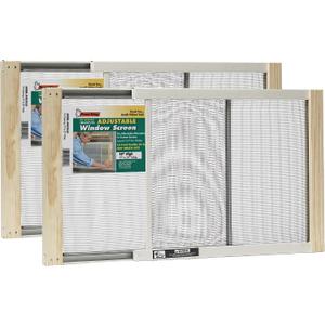 Frost King 2AWS1025 WB Marvin Adjustable Window Screen, 10in High x Fits 15-25in Wide (2 Pack)