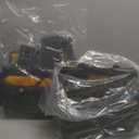 Comfortable Tough Thick 7-Piece Tool Belt with Suspenders 32 Pockets and Loops,1680D Denier Fabric Heavy Duty Tool Belts with Carry Handles, Fits Waists 36-49In, Black and Yellow